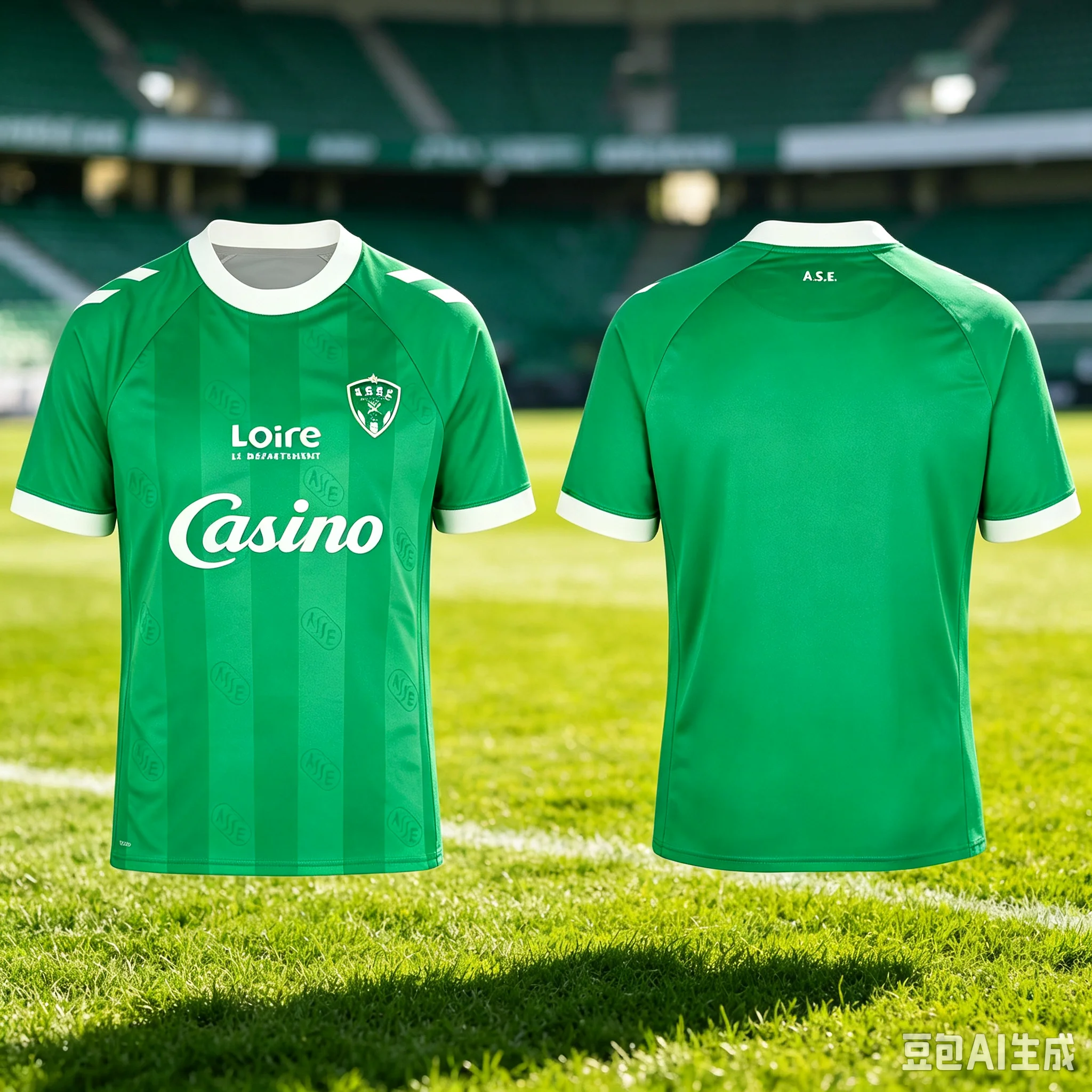 2026-27 Neues Saint Etienne Fußballtrikot für tägliches Training, Spiele, Freizeit, schnelltrocknendes Sport-Kurzarm-T-Shirt, Familien-Set – Detail 5