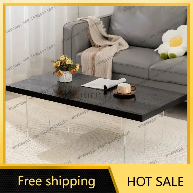 LJY Vintage Solid Wood End Tables Nordic Modern Luxury Minimalist End Tables Unique Design Mesas De Centro Para Sala Furniture
