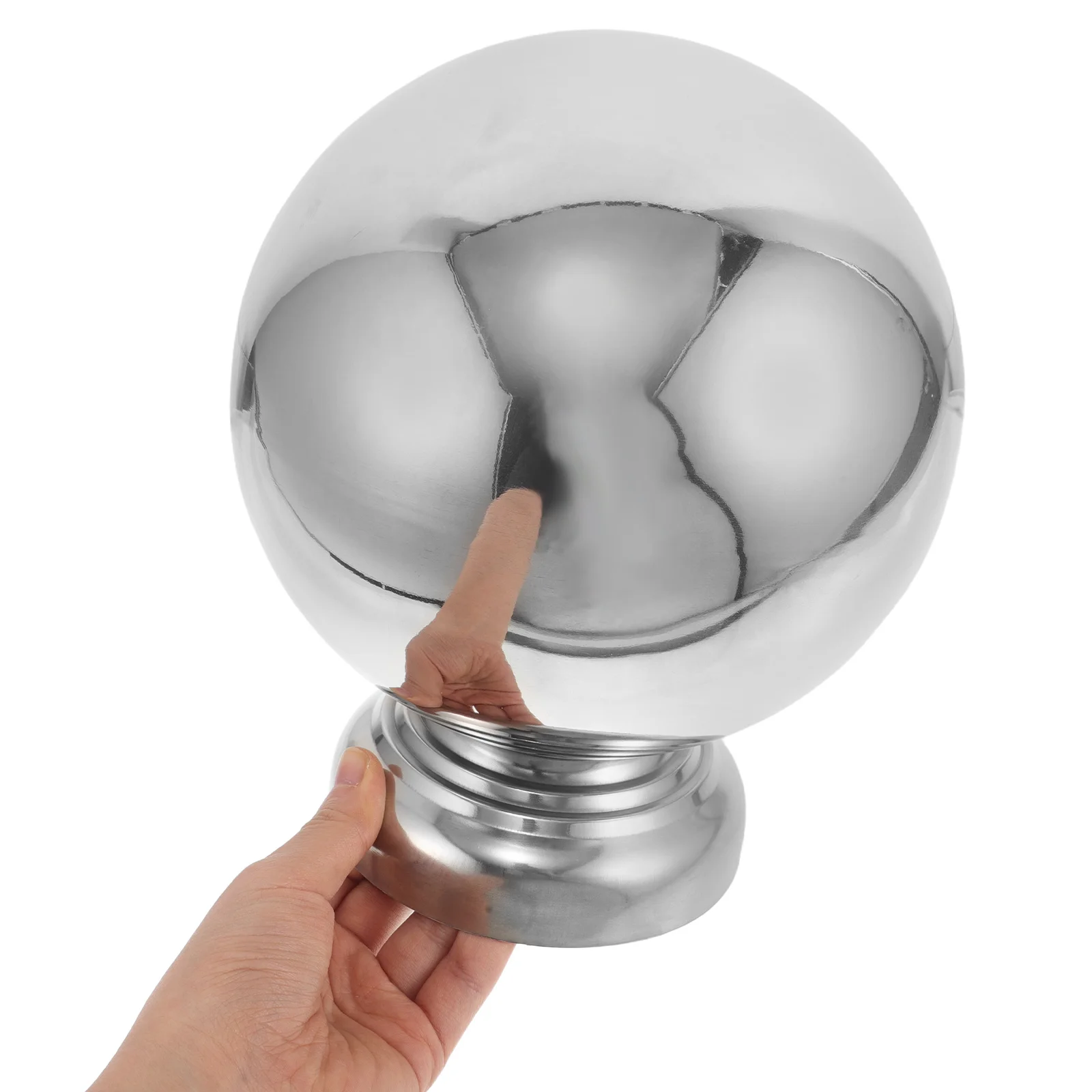 

Stainless Steel Reflective Ball Decorative Garden Globe Gazing Ornament Mirror Sphere Deck