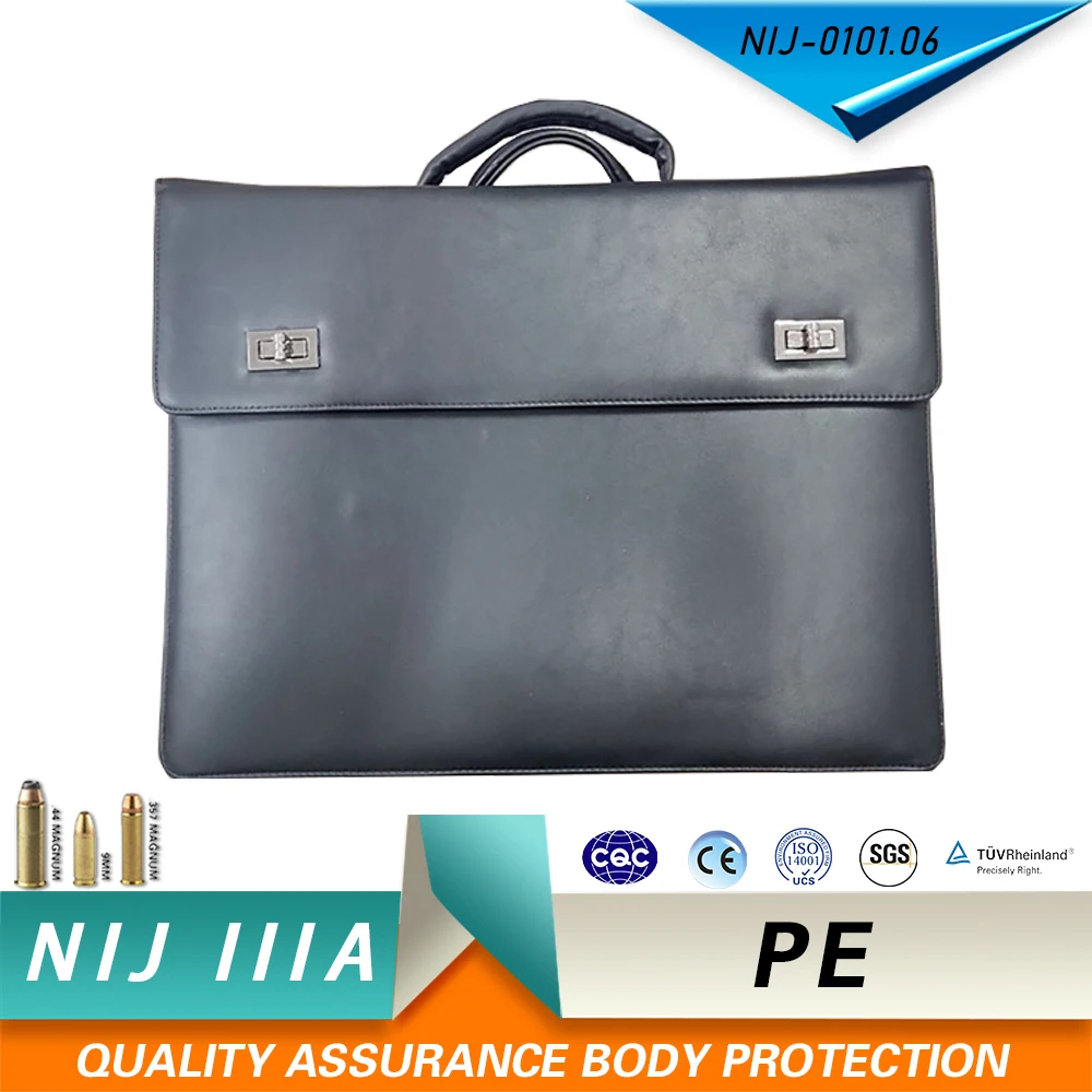 Standard IIIA+ UHWMPE Bulletproof Briefcase Quick Folding Stab-Proof Waterproof Portable NIJ IIIA.44 Safety Equipment