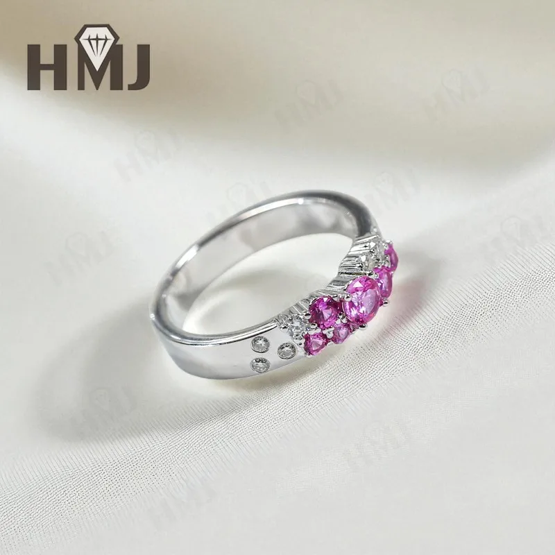 

Кольцо с бутоном цветка, выращенное в лаборатории розовый сапфир, обручальное кольцо из стерлингового серебра 925 пробы 14 карат 10 карат ​ украшения для женщин и мужчин романтические гипоаллергенные