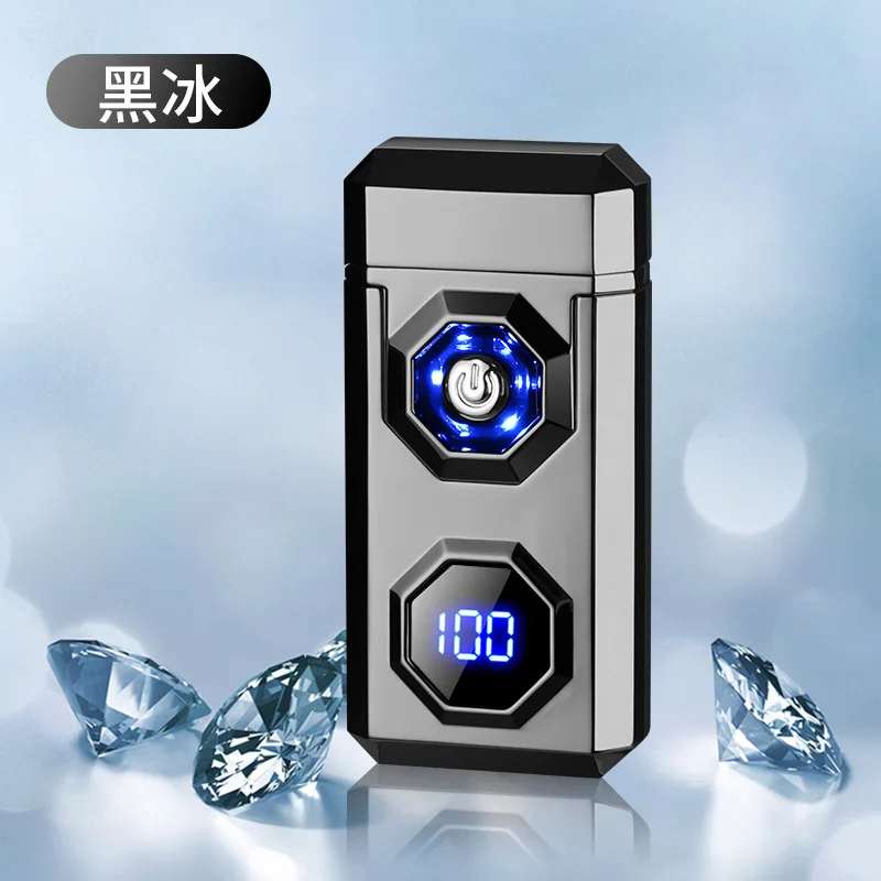 TH631 High-power High-voltage Arc Power Number Display Rechargeable Lighter Creative Men's Technology Gift