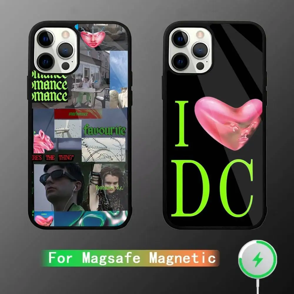 

Fontaines DC Romance Phone Case For iPhone 16,15,14,13,12,11,Pro,Max,Plus,Mini,SE New Magsafe Magnetic Wireless Charging