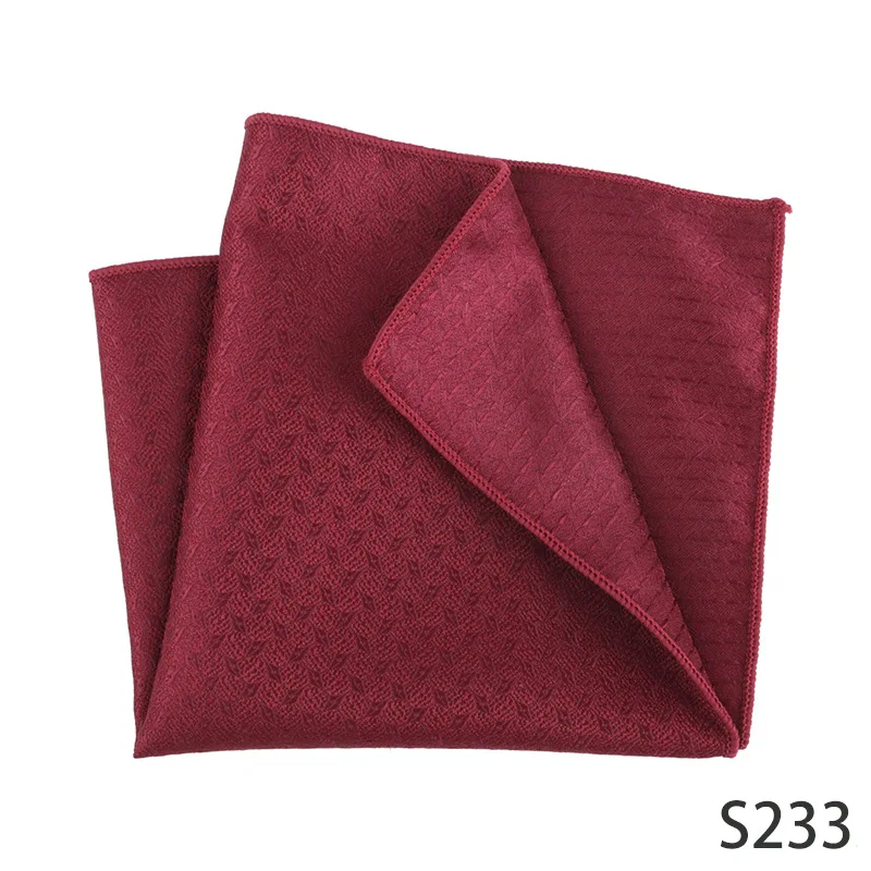 Burgundy Formal Pocket Square Handkerchief for Men