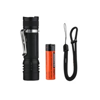 Folomov 18650S 900 Lumens EDC Flashlight 18650 Battery USB Rechargeable Mini Compact 9 Modes LED Torch Outdoor Camping Hiking