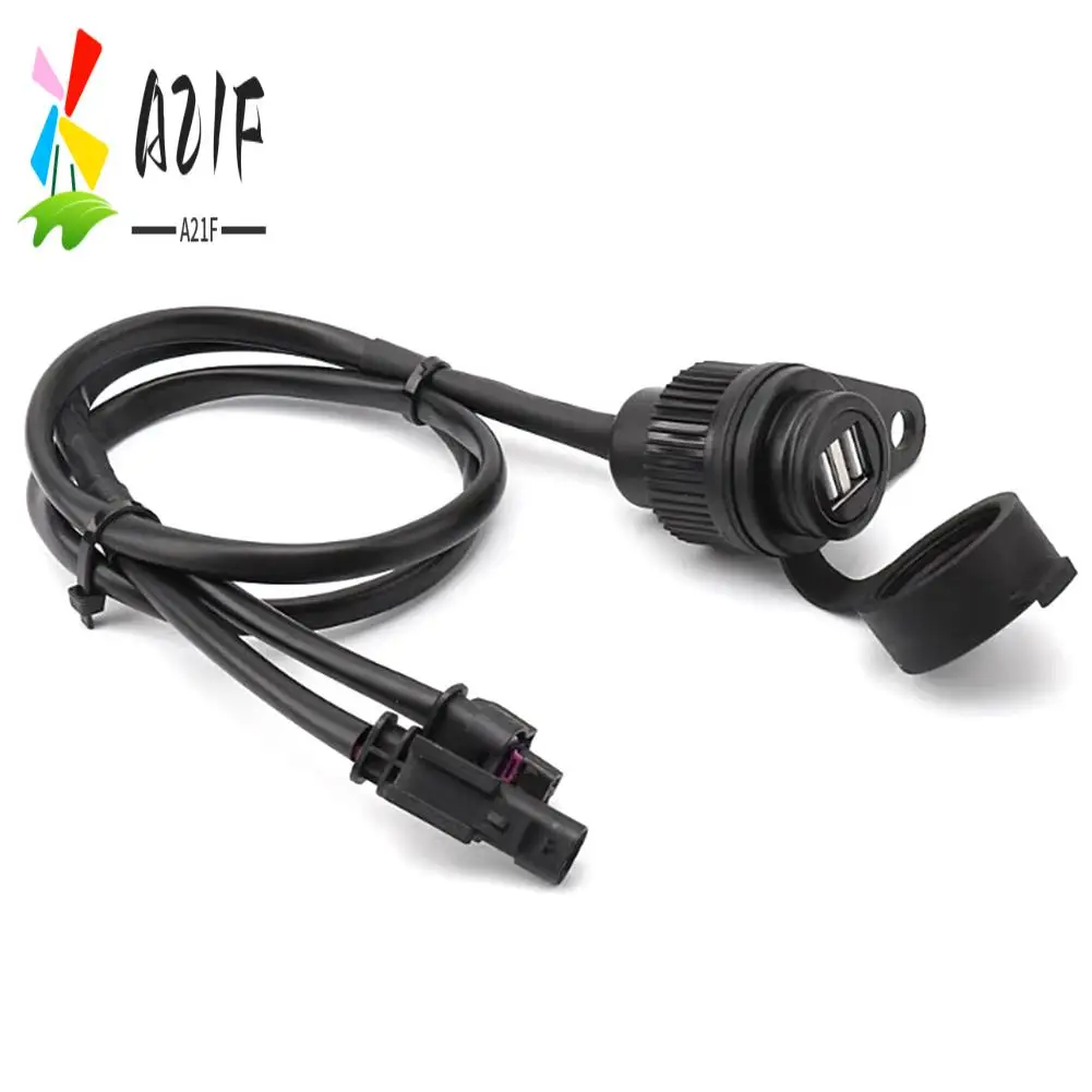 

A21F-Motorcycle USB Double Socket For BMW R1200GS R1250GS F700GS F750GS F800GS F850GS ADV Accessories With Lossless Line