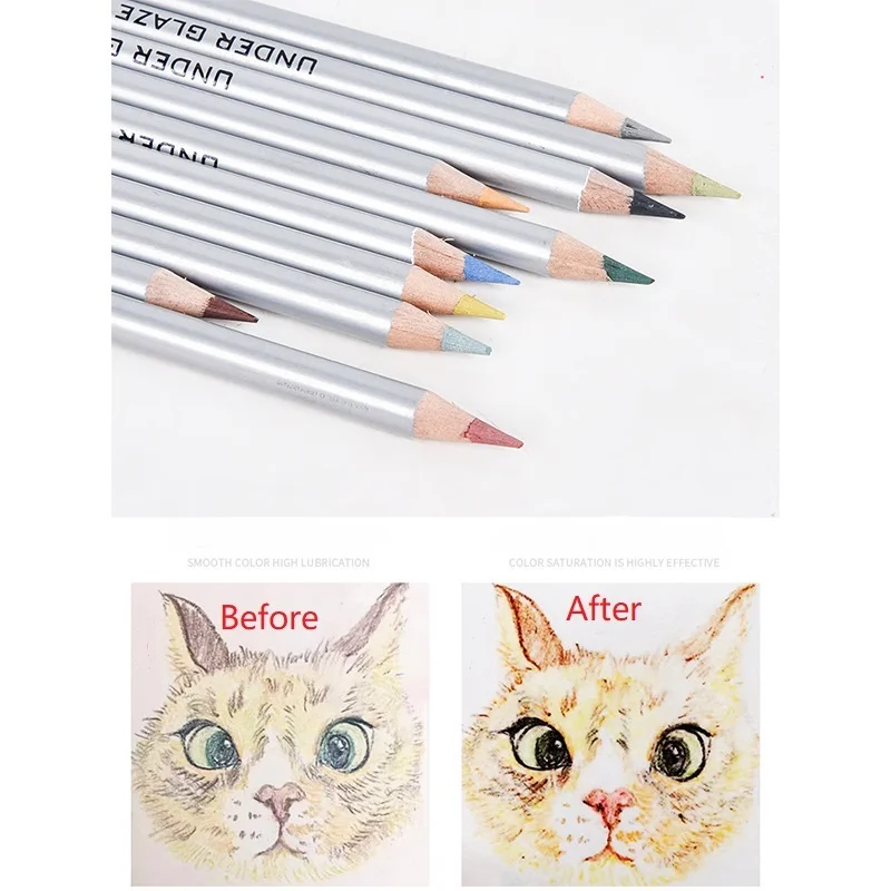 Ceramic art under-glaze color pencil DIY painting color painting element tool hand-painted glaze powder pen