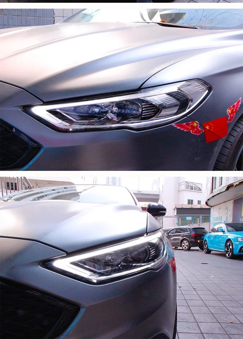 

Suitable For 17-19 New Mondeo Headlight Assembly, A Pair Of Modified LED High-end Daytime Running Lights, Full Water Steering