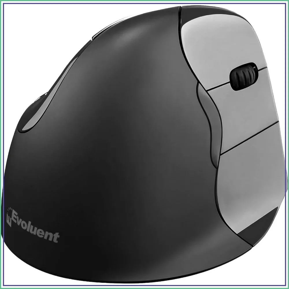 Vertical Ergonomic Mouse Wireless Bluetooth USB Right Hand M-L, Sculpted Comfort, 4 Speeds, Copy & Paste Buttons