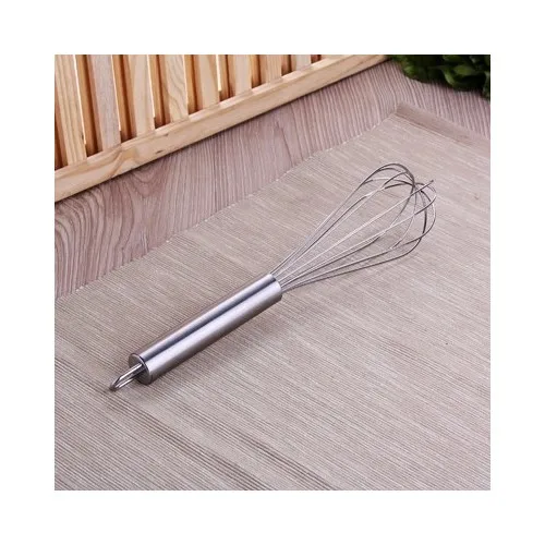 Evvehediyelikeşya Stainless Steel Middle Size Egg Beater 25 cm