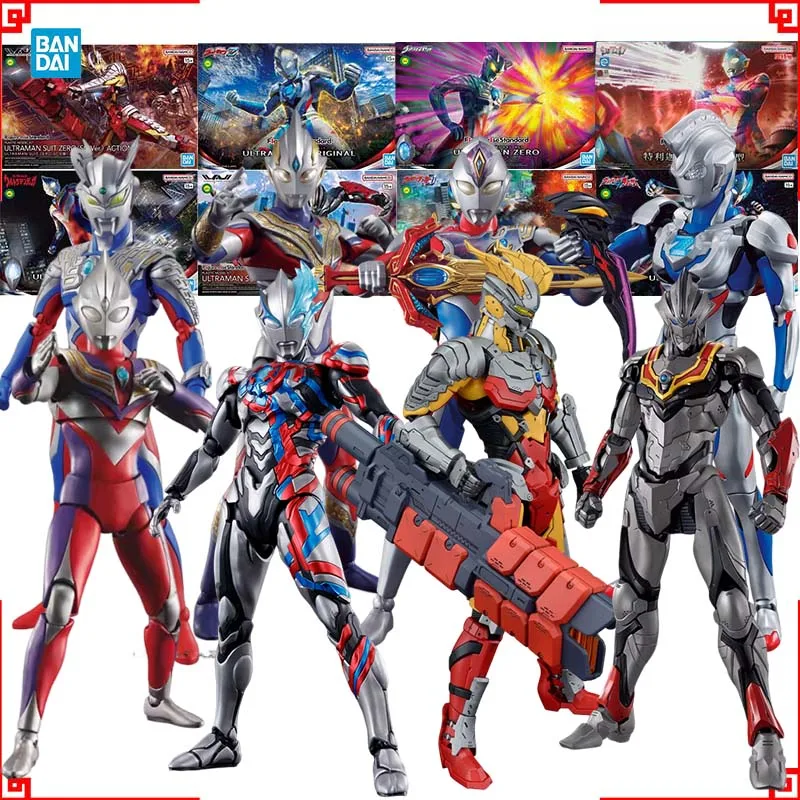 

Bandai Ultraman Model Kit FRS Tiga Multi Blazar Zero SC Evil Tiga Z Original Decker Flash Trigger Action Figur Anime Figures