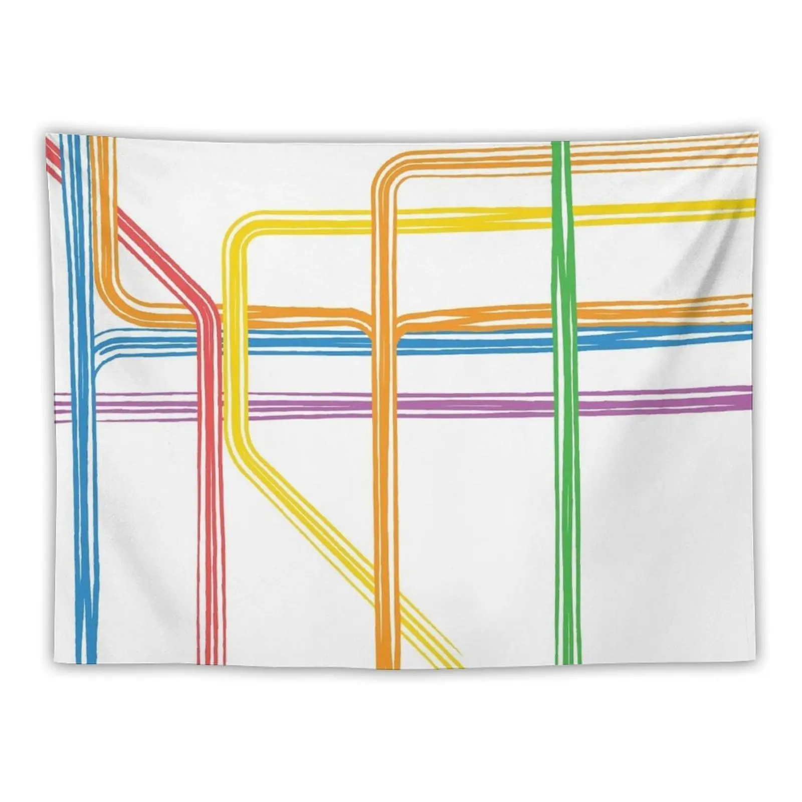 

MTA Map Tapestry Custom Korean Room Decor Japanese Room Decor Tapestry