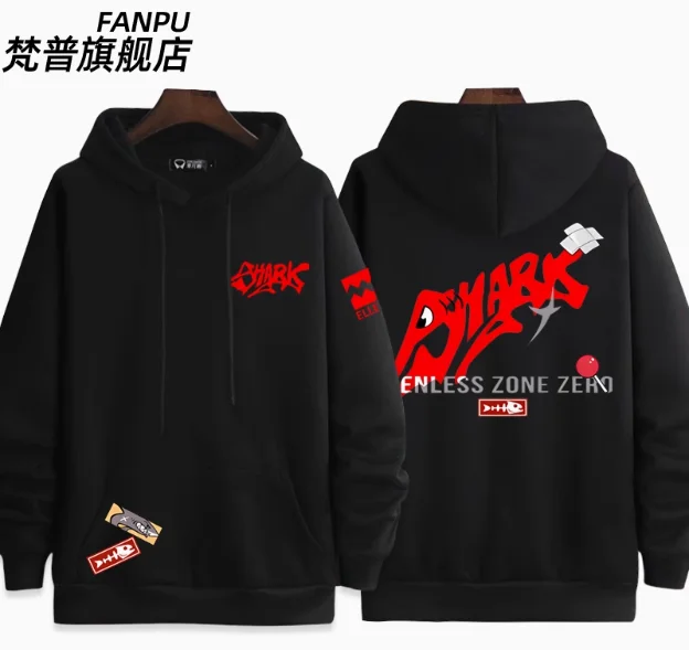 Anime Zenless Zone Zero Ellen Joe Hooded Hoodie Cosplay Autumn Winter Men Women Coat Loose Jacket Tops