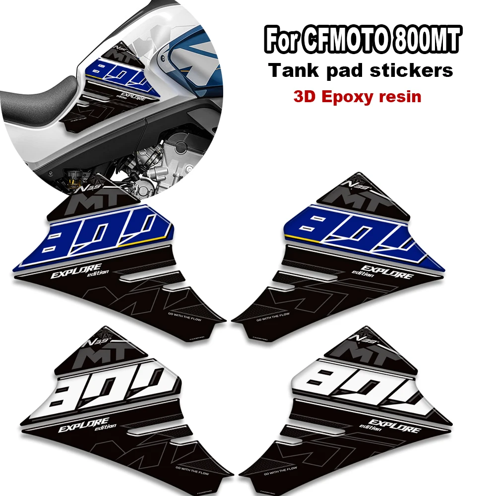 

﻿ Подходит для CFMOTO 800MT 800 MT Sport Explore Touring Adventure Protector Tank Pad Grips Kit наколенник наклейки на крыло наклейки