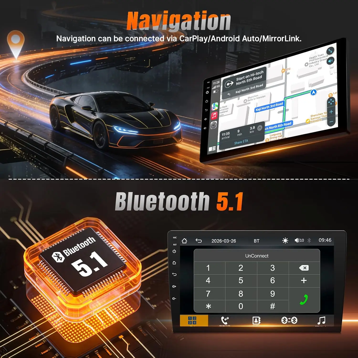 Linux Car Radio for Hyundai Elantra 2014 2015 2016 Fast Boot Stereo with Wireless Carplay Android Auto