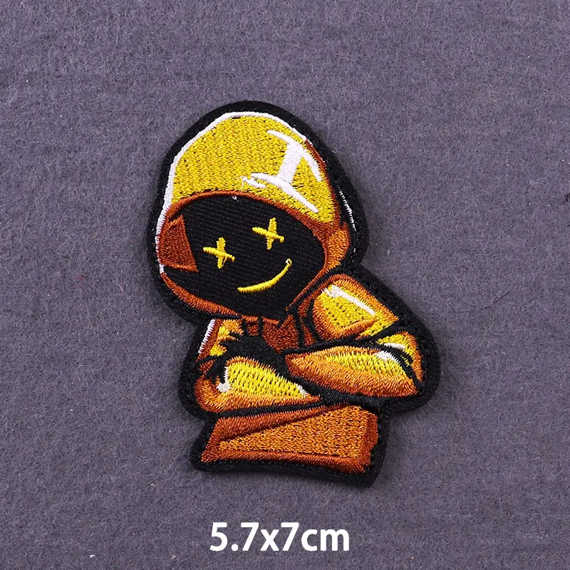 Lantern Man Patches Anime Iron On Patches For Clothing thermoadhesive patches T-shirt DIY Application For Clothes Stripes