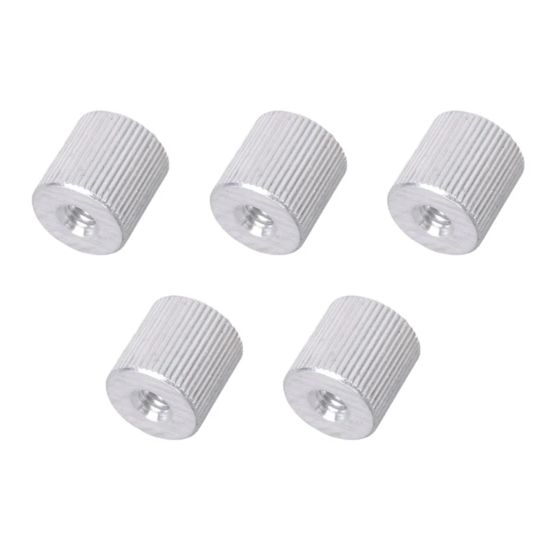 5 Stück rostfreies Aluminium 1/4 Zoll Buchse auf Buchse Schraubenadapter für Kamerahalterung X3UB – Detail 1