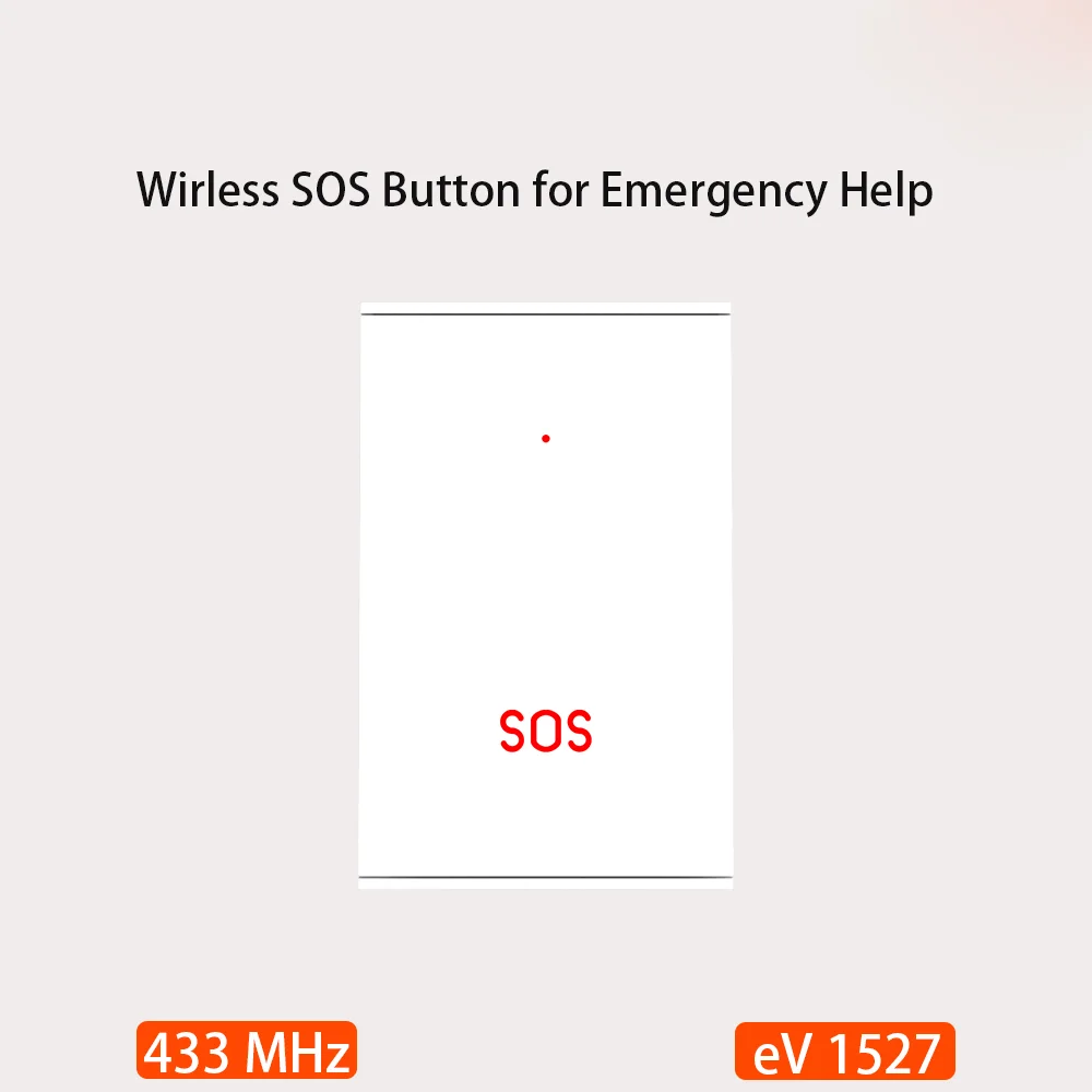 TAIBOAN kablosuz kapı zili düğme 433MHz hoş geldiniz akıllı kapı zili pil ve SOS düğmesi ile 433mhz ev güvenlik Alarm sistemi için