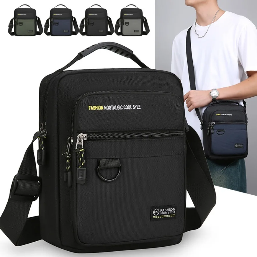 

【New style】Men's -body bag large-capacity casual shoulder bag business commuting handbag outdoor sports high-end men's bag