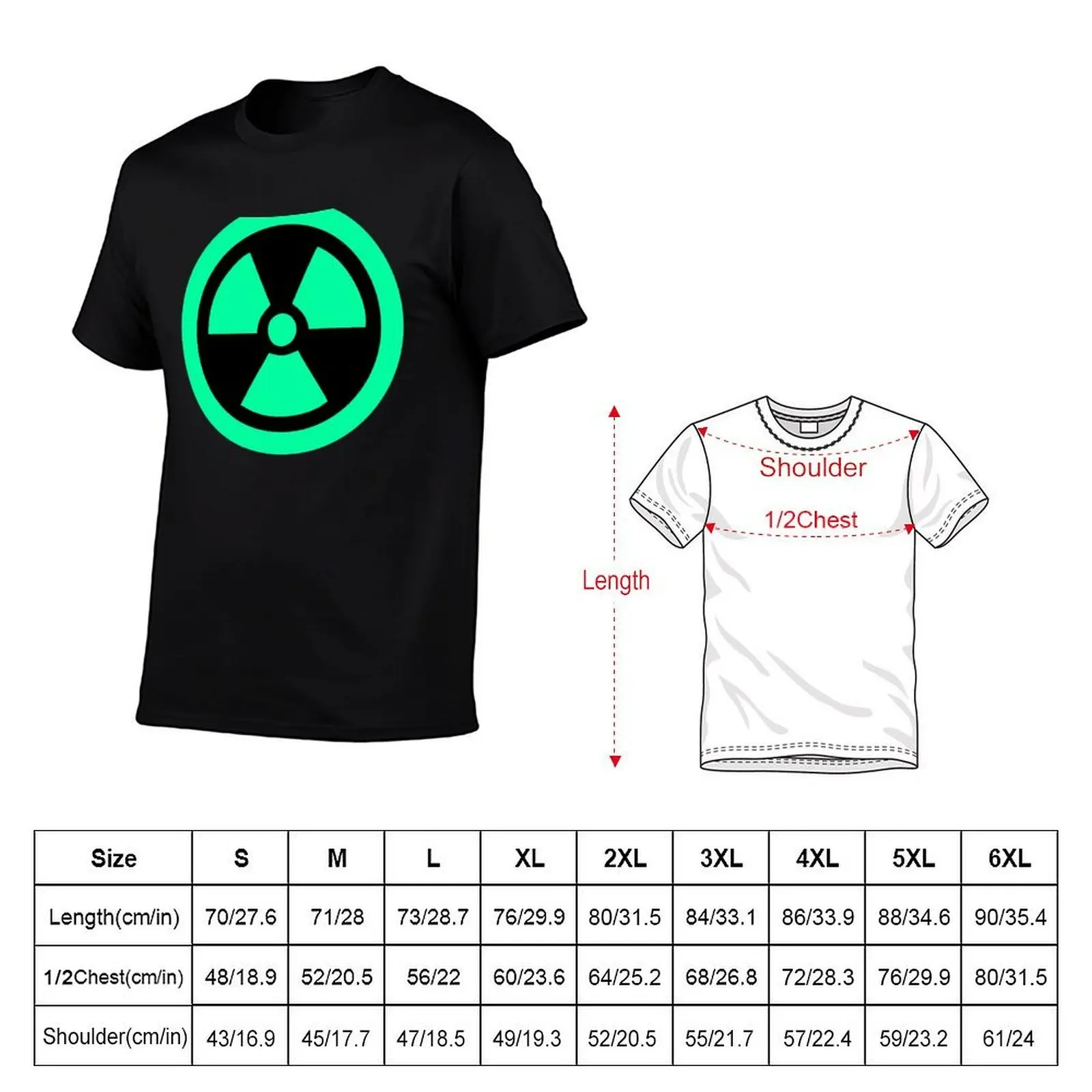 Fluo Radioactive T-Shirt shirts graphic tee valentines clothes mens t shirt