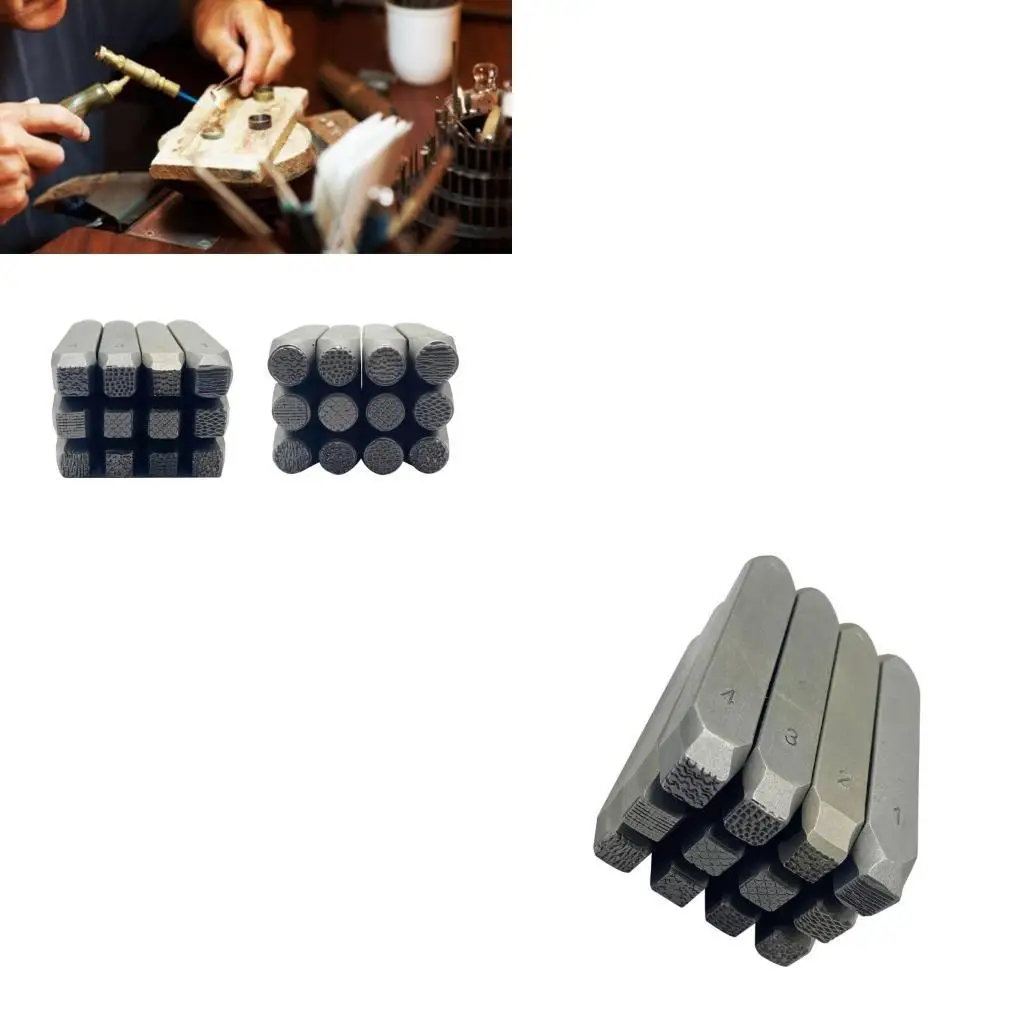 

9HJK 12PEECES METAL DIREL SET Professional Diwelry