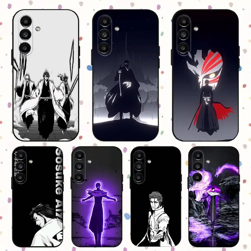 

A-Aizen S-Sousuke Anime Phone Case For Samsung S24,S21,S22,S23,S30,Ultra,S20,Plus,Fe,Lite,Note,10,9,5G Black Soft Cover