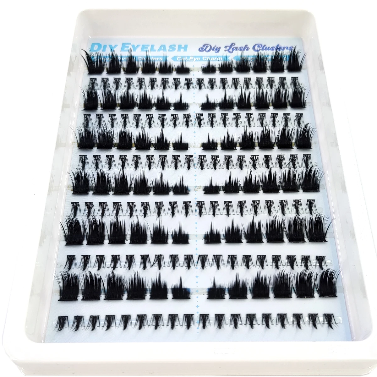 HBZGTLAD New Dramatic Lash Cluster Lash Extension Bottom Lash Artificial Mink Strip Single Lash Cat Eye Lash Extension DIY Fairy