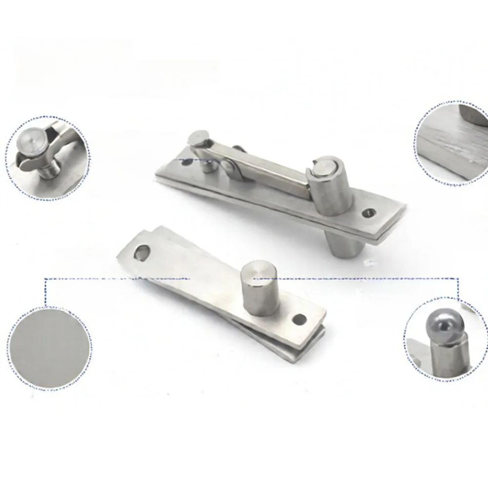 Stainless Steel Pivot Hinges 360 Degree Rotation Rotating Invisible Floor Ceiling Pivot Heavy-Duty For Covered Bookshelf Doors