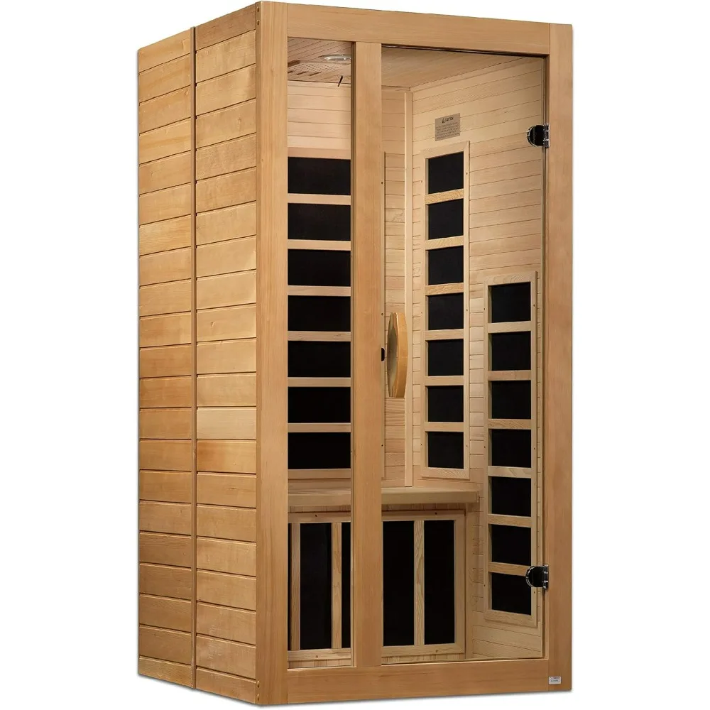 

Sauna, 1-2-Person Low EMF (Under 8MG) FAR Infrared Sauna, Curb Side Delivery, Sauna Rooms