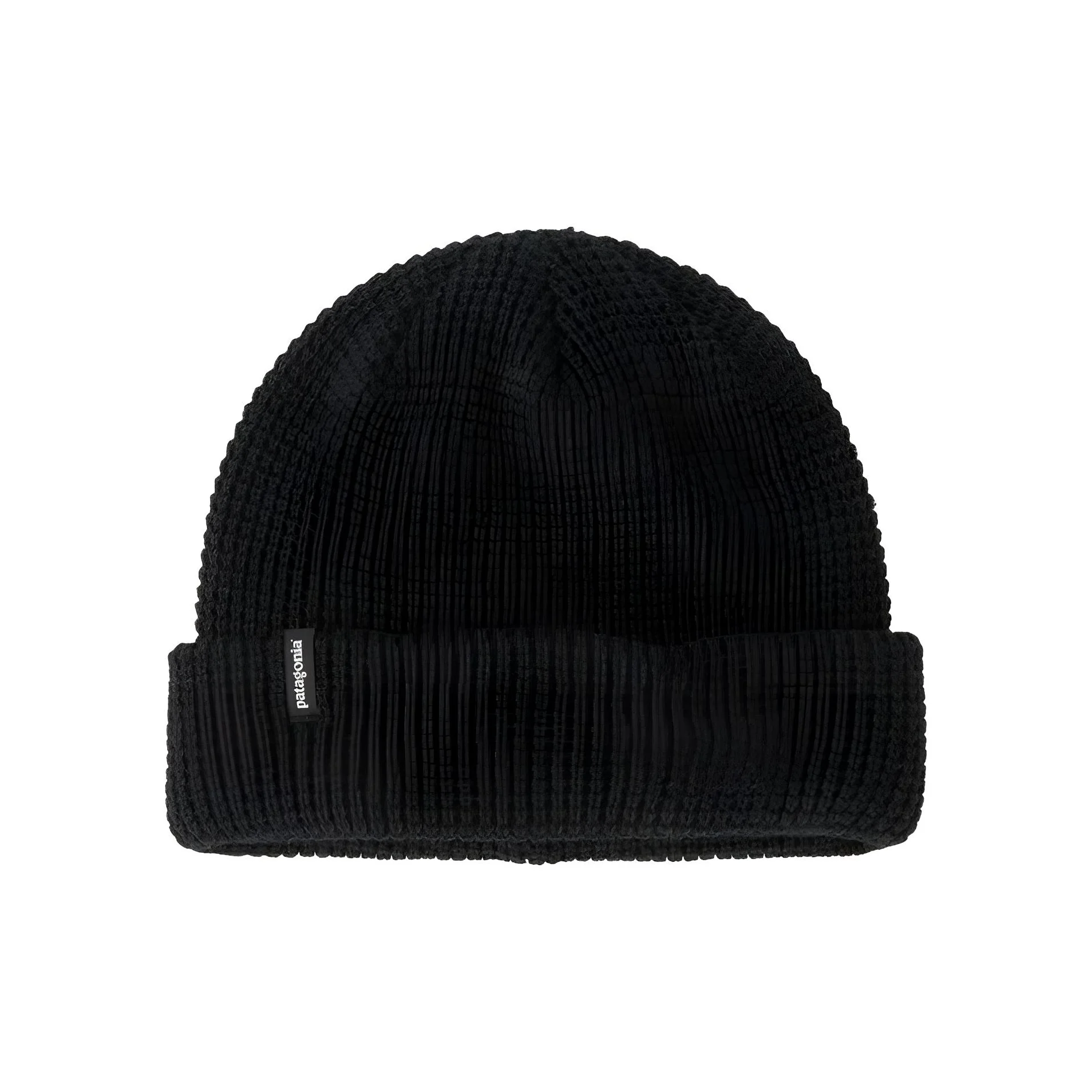 Patagonia Recycled Polyester, Knitted Fabric Beanies Unisex Black/Red 33385-BLK/TGRD