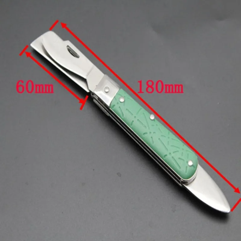 Grafting Folding Knife Garden Seedling foldable Cutter Branch Cutting Pruning Tool Tree Budding Blade Nursery Bark Peeler Lifter