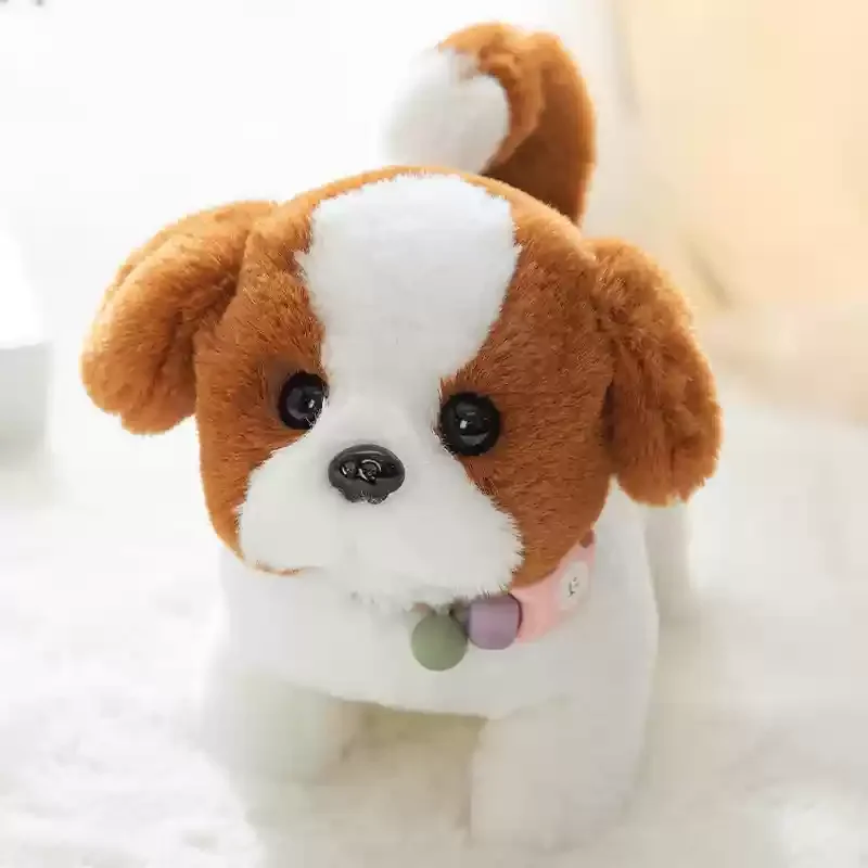 Children Electronic Toys Walking Will Call Electric Plush Simulation Puppy Teddy White Rabbit Bear Baby Girl Boy Birthday Gift