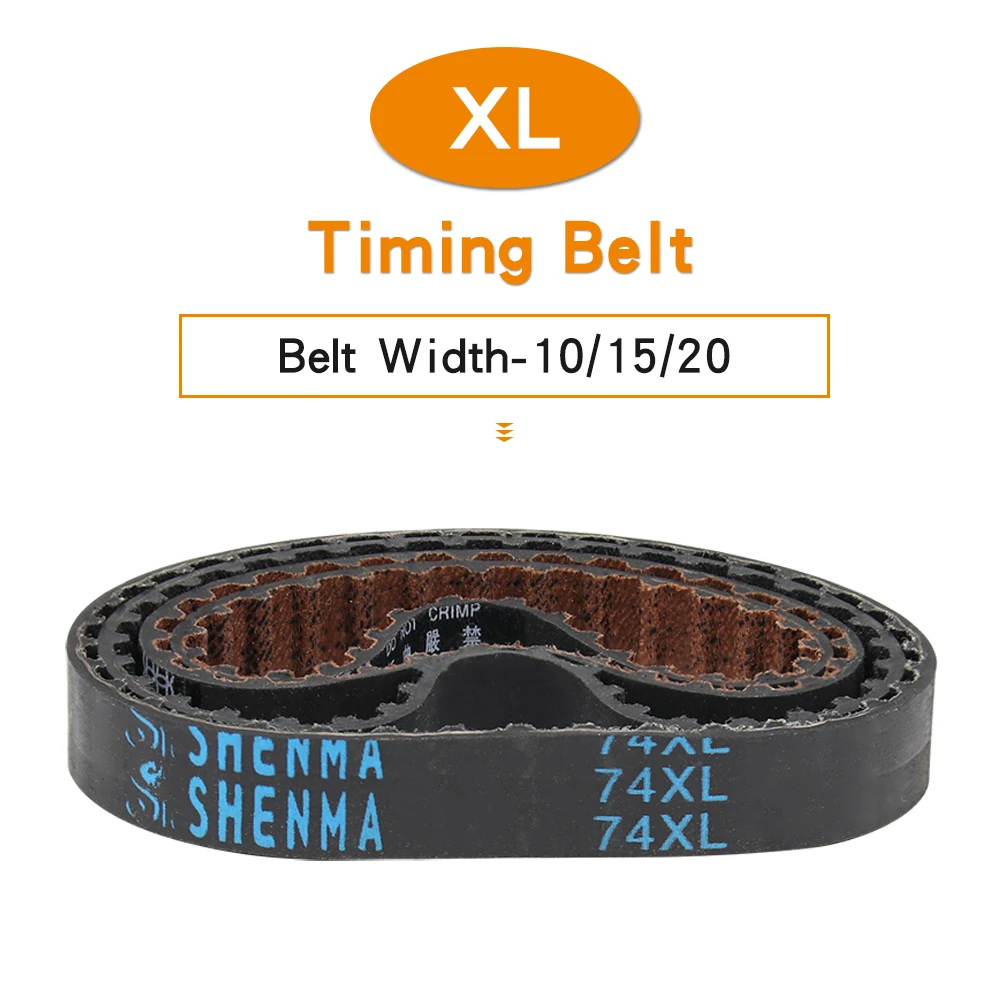 

XL Timing Belt 60XL/62XL/64XL/68XL/70XL/72XL/74XL/76XL/78XL/80XL/82XL Closed Loop Rubber Synchronous Belt Width 10/15/20 mm