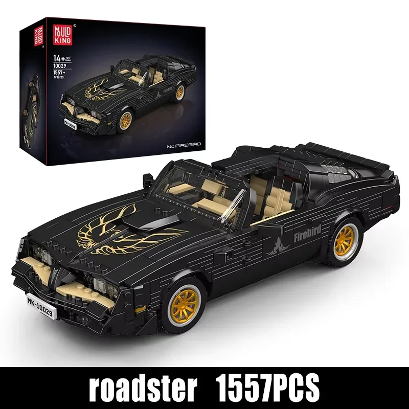 

Technical Retro Convertible Car Toys The MOC Firebird Vintage Car Building Block Assembly Oldtime Car Brick Kids Christmas Gift