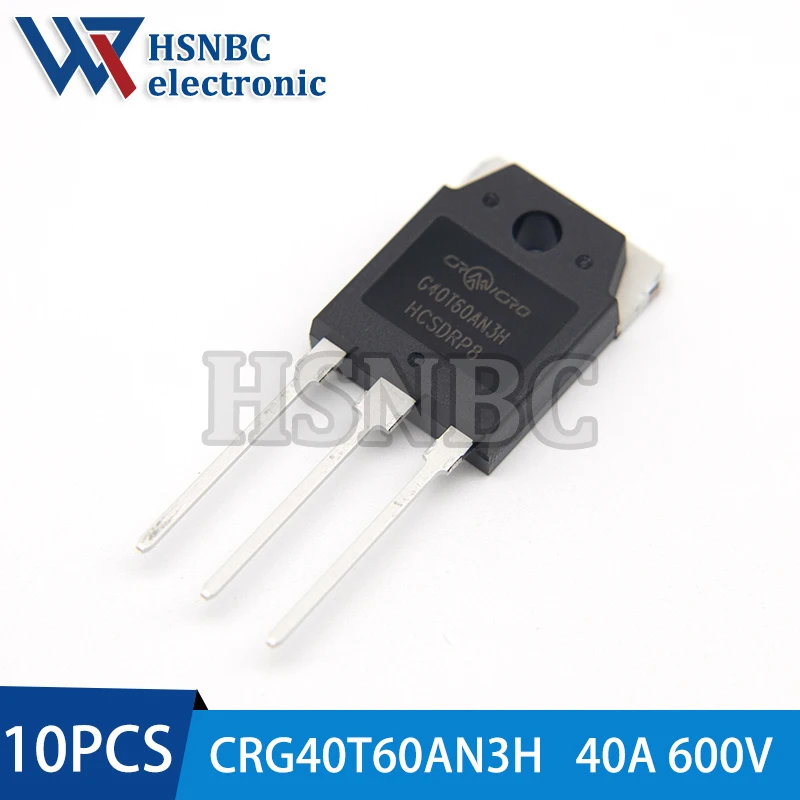 

10Pcs/Lot CRG40T60AN3H G40T60AN3H 40T60 TO-3P 40A 600V IGBT Power Transistor 100% New Original