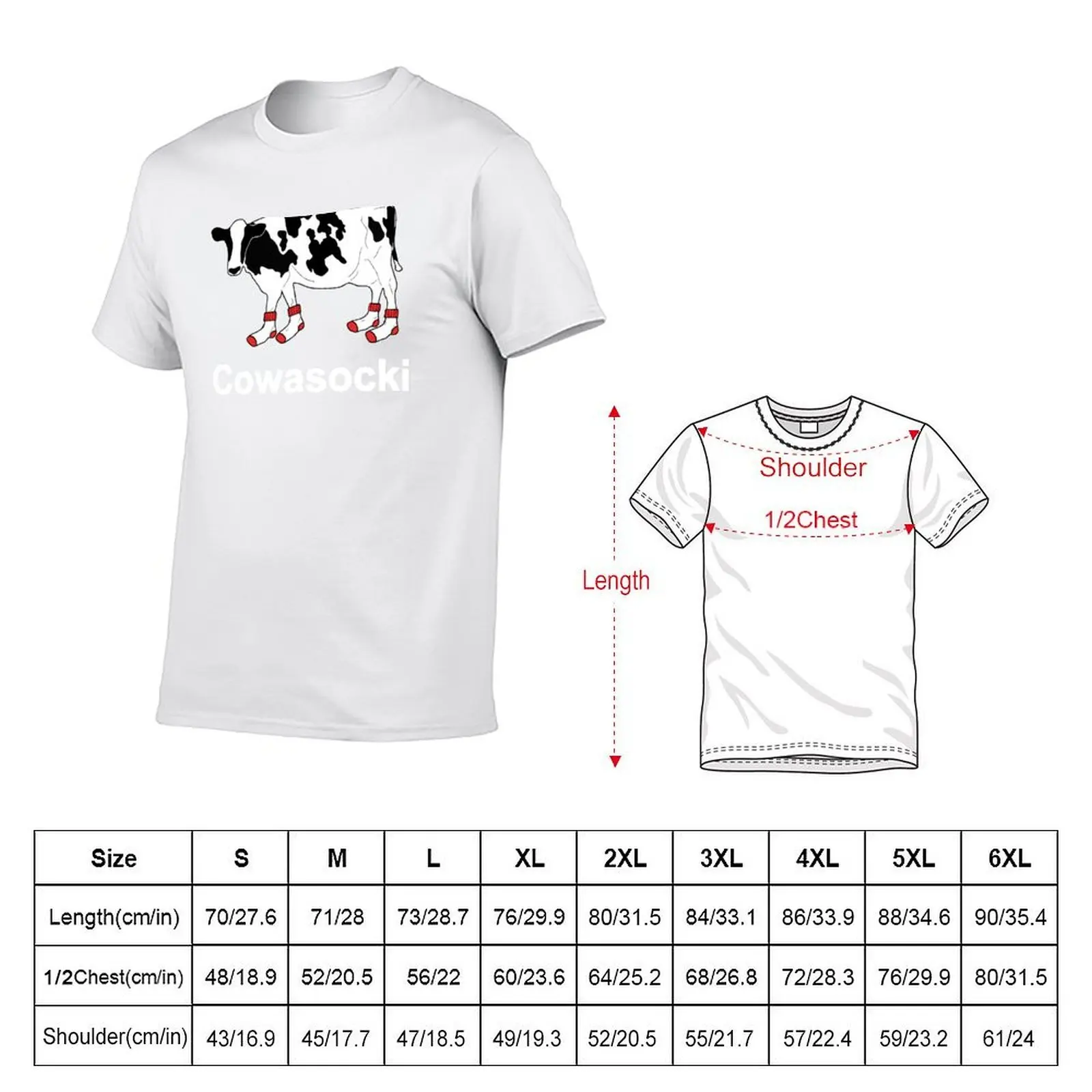حليب البقر في الجوارب-بقرة Cowasocki تي شيرت جورب تي شيرت للرجل القطن الناعم القطن تي شيرت تي شيرت عالي الجودة #5
