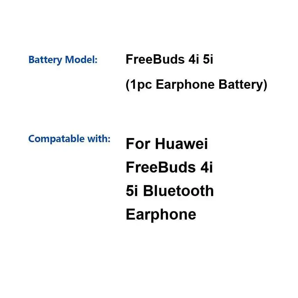 

Для Huawei Freebuds 4I 5I Bluetooth наушники 1 шт. аккумулятор легкий высокопроизводительный 55 мАч