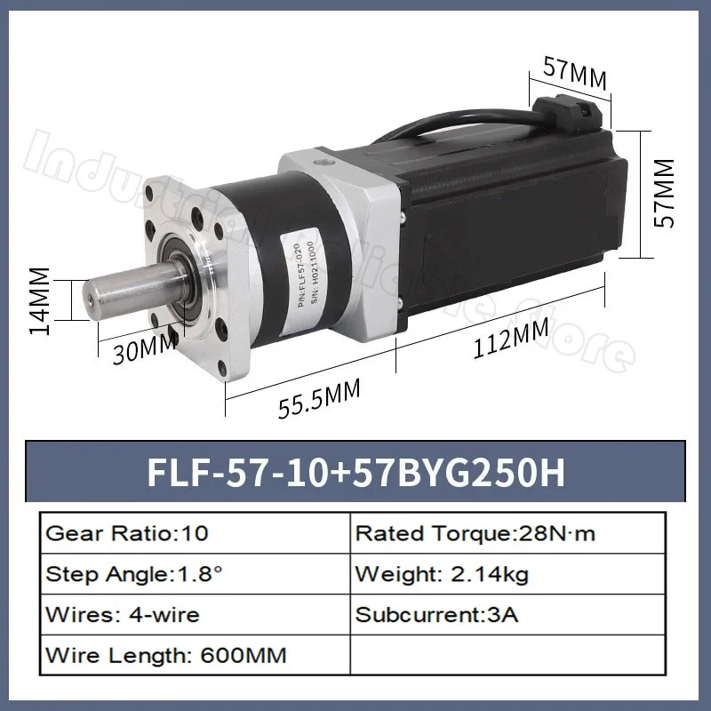 Nema23 57mm  Planetary Reducer Kit Stepper Motor Gearbox Stepper Longer Motor Planetary Gearbox Ratio 5:1 10:1 20:1 25:1