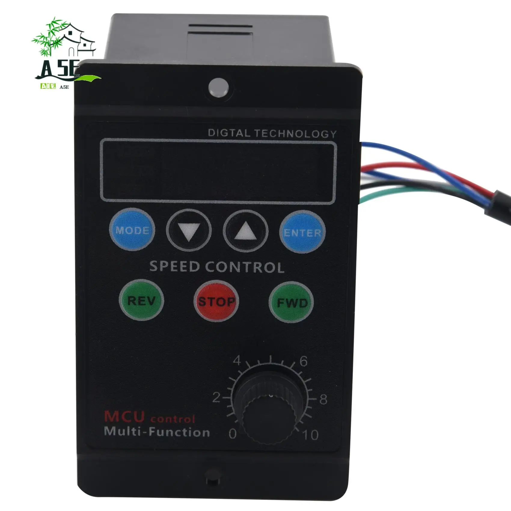

A05E-Ux-52 Контроллер скорости двигателя с цифровым дисплеем Регулятор двигателя Инструменты для плавного пуска 220 В переменного тока 6 Вт-400 Вт