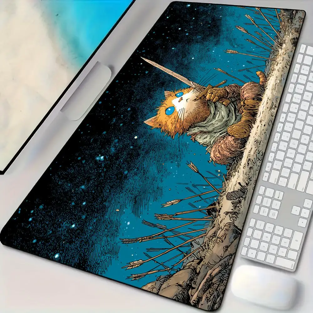 

Starry Sky and Wilderness Mouse Pad Desk Mat Non-Slip Durable office mouse mat gaming mats with Stitched Edge HD printing