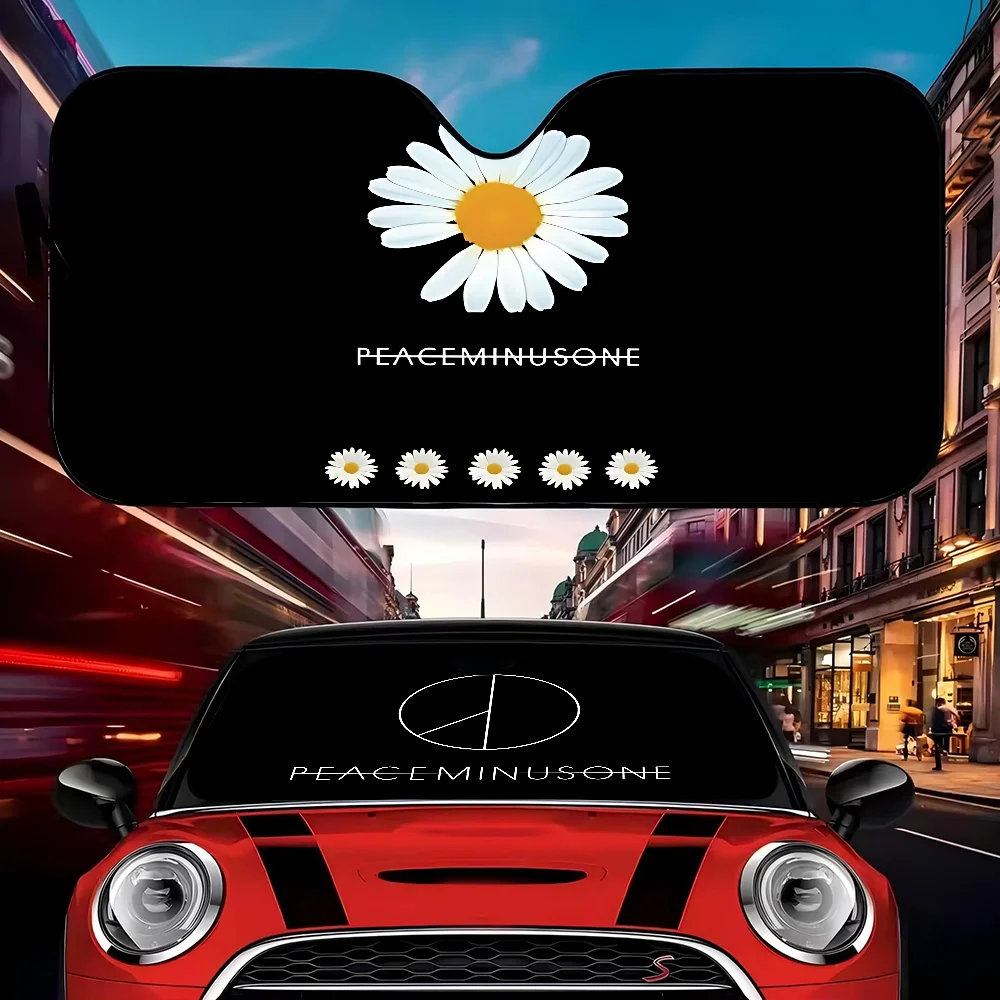 Moda P-PEACEMI-NUSONE personalizado pára-brisa pára-sol capa de carro sombra de sol auto viseira de sol carro-cobre carro proteção solar