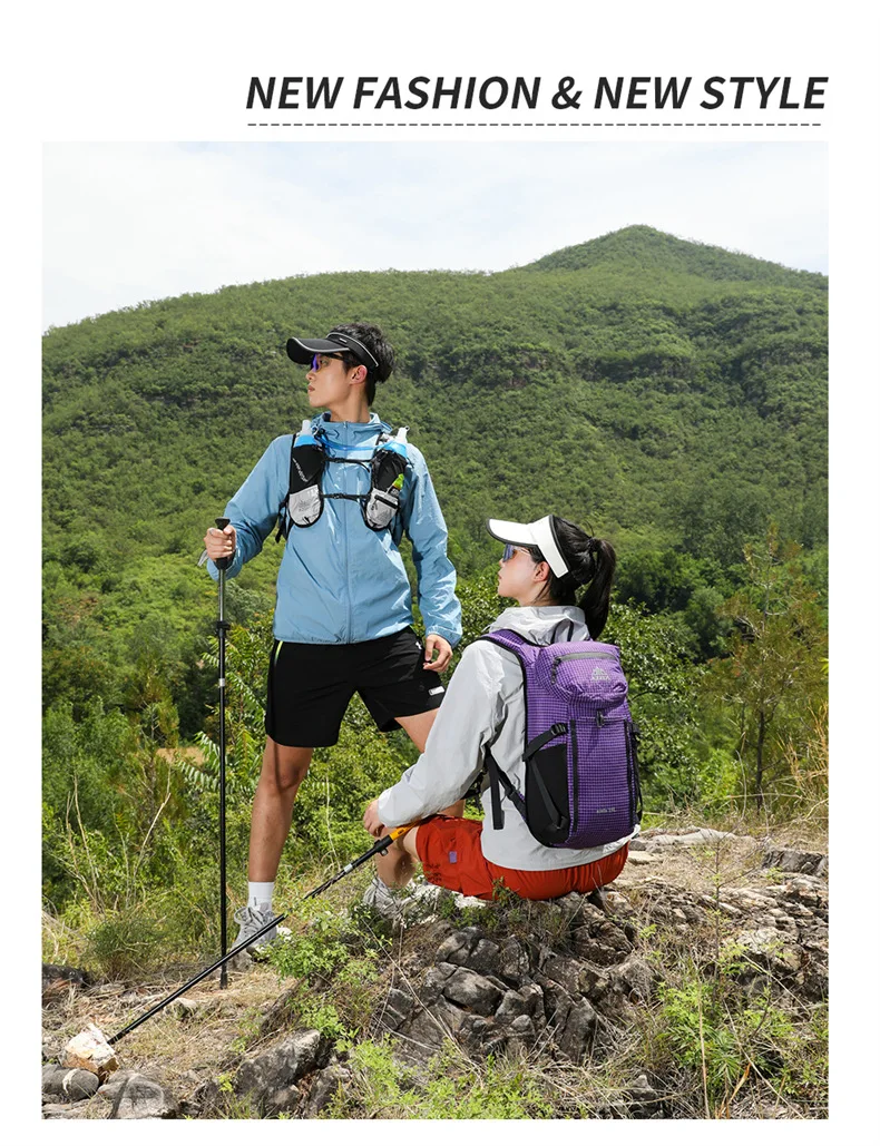 15L Ultraleichter Wanderrucksack Wasserdichter Outdoor-Sport-Reiserucksack für Männer Frauen Camping Klettern Radfahren Tasche – Detail 21