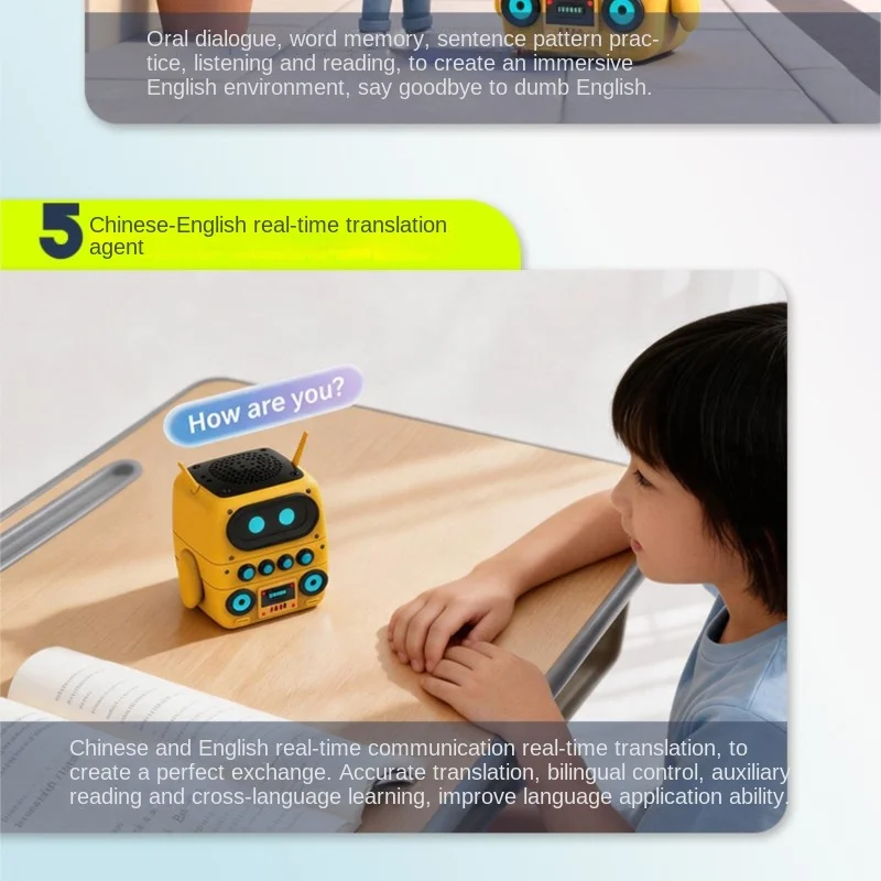 AI Big Model Student AI Intelligent Robot Children's Early Education Learning Machine Voice Dialogue Bilingual Enlightenment New view 5