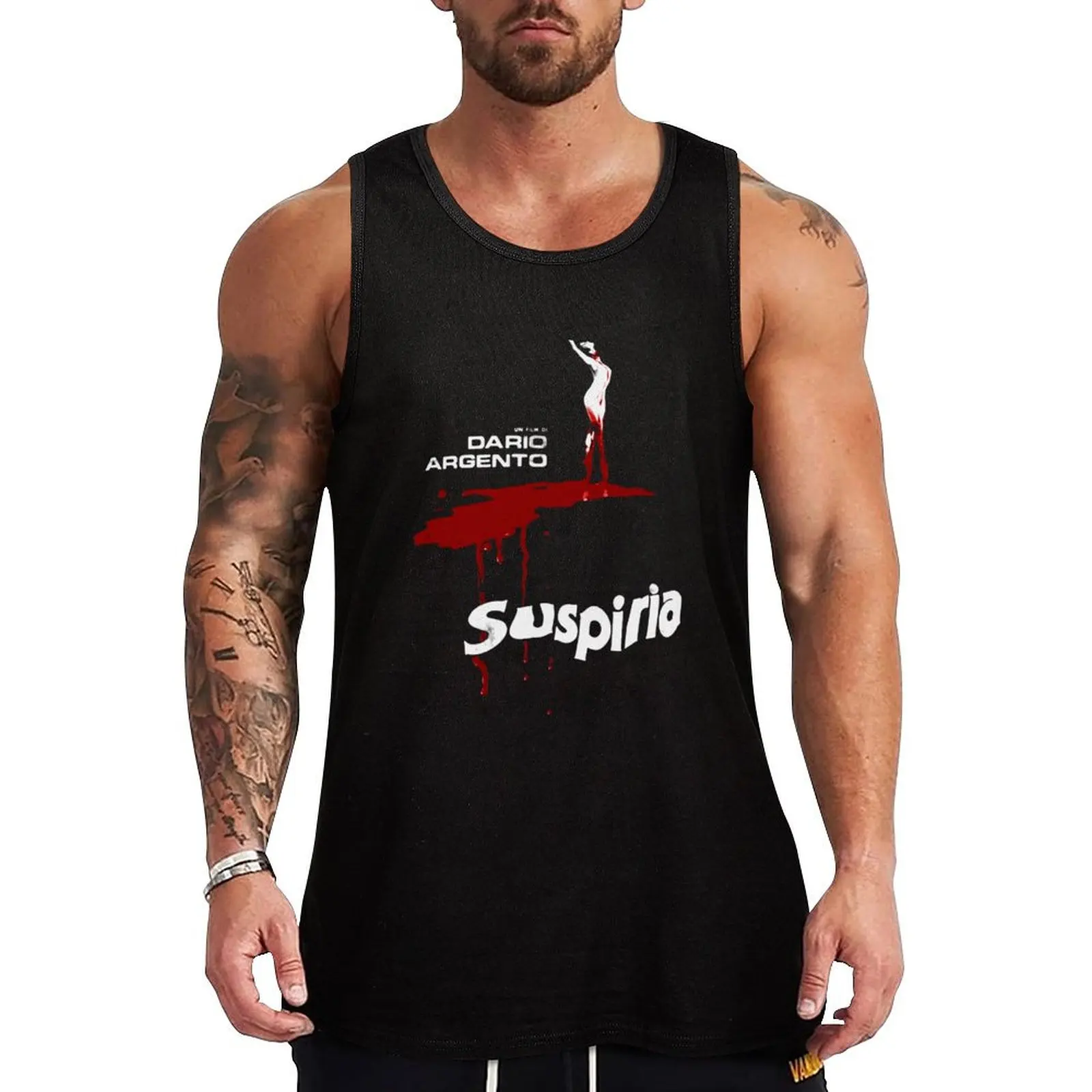 Suspiria Blood Pool Tank Top Everyday Basic Tank Top Comfort Cotton Undershirt