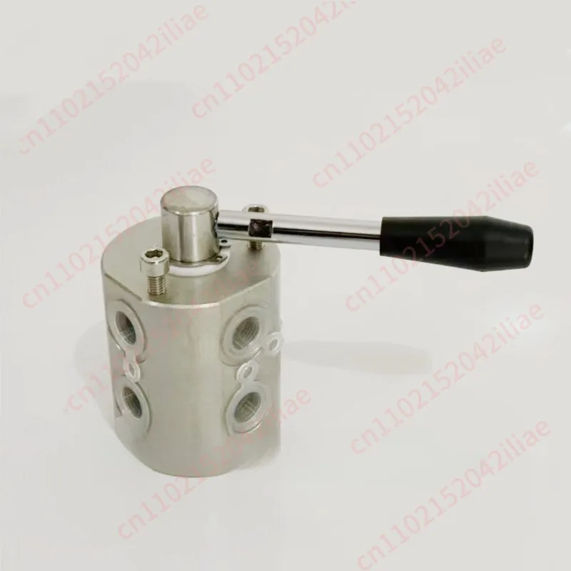 

Two position six-way manual valve, two position six-way hydraulic steering switch