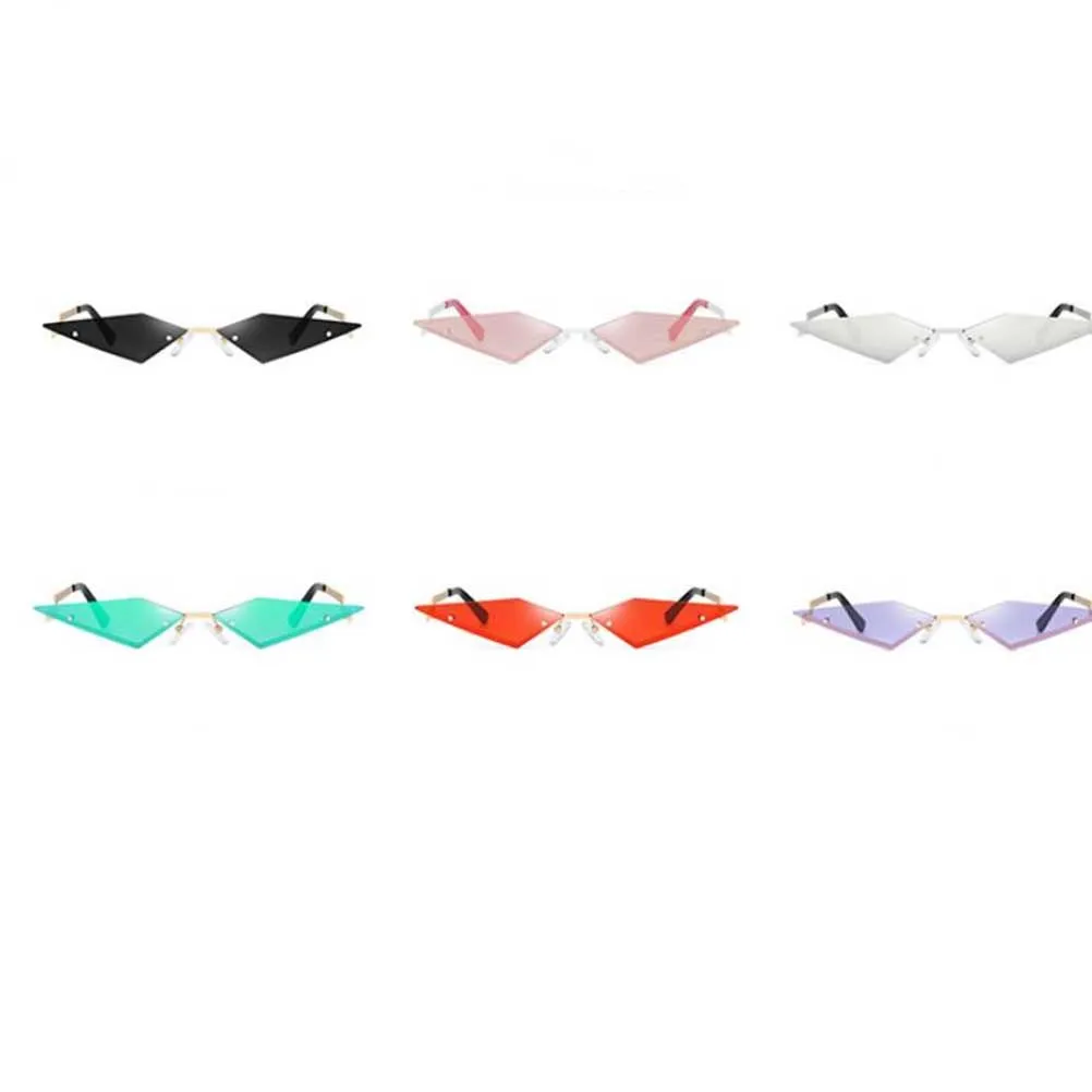 

Rimless Sunglasses Lightweight Durable Fashion Eyewear Cool Mens Street Photography Women Novelty Adults Party Outdoor Gifts