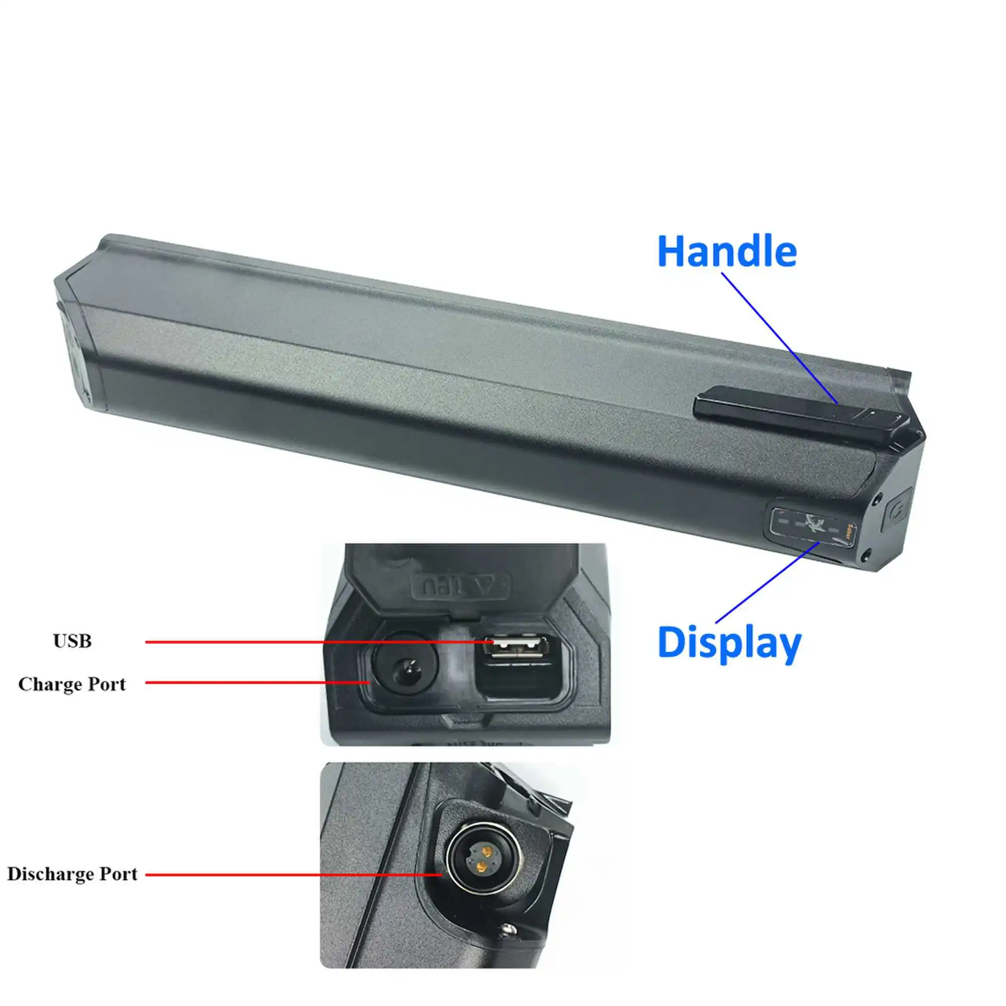 Dorado Saber36V 48V 10.4Ah 12.8Ah 14Ah 17.5Ah لـ Nakamura E-Summit 700 710 740 750 E-City 100 E-Cliff 700 قبل 2020 مع 2pin