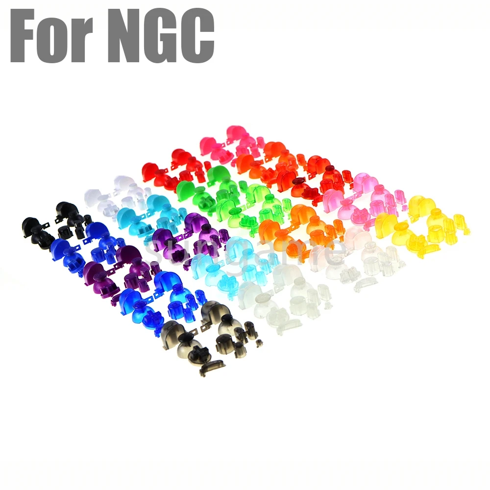 1set For Nintend GameCube NGC Full Set L R ABXY Z Keypads Buttons Controller D Pads Power ON OFF Buttons with Joystick Cap