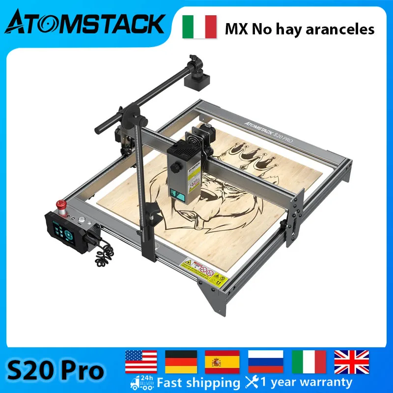 

ATOMSTACK S20 PRO 130W Power Laser Engraver A20/X20 PRO CNC Laser Engraving Machine Built-in Air Assist With Maker Camera