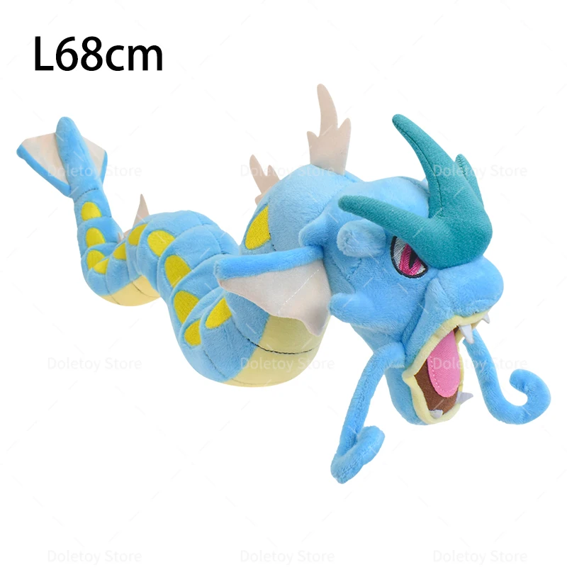 Hot Anime Gyarados Knuffels Kawaii Snake Seviper Glanzende Rayquaza Steelix Zachte Knuffel Pop Collectie Geschenken